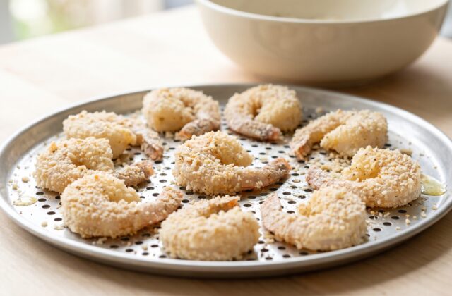 Air Fryer Bang Bang Shrimp — Air fry until crisp