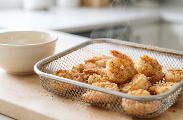 Air Fryer Bang Bang Shrimp — Air fry until crisp