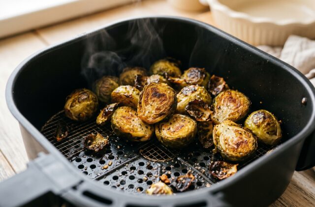 Crispy Air Fryer Brussels Sprouts — Air fry until crisp