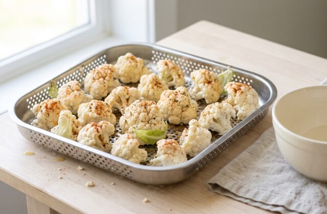 Crispy Air Fryer Buffalo Cauliflower — Air fry until crisp