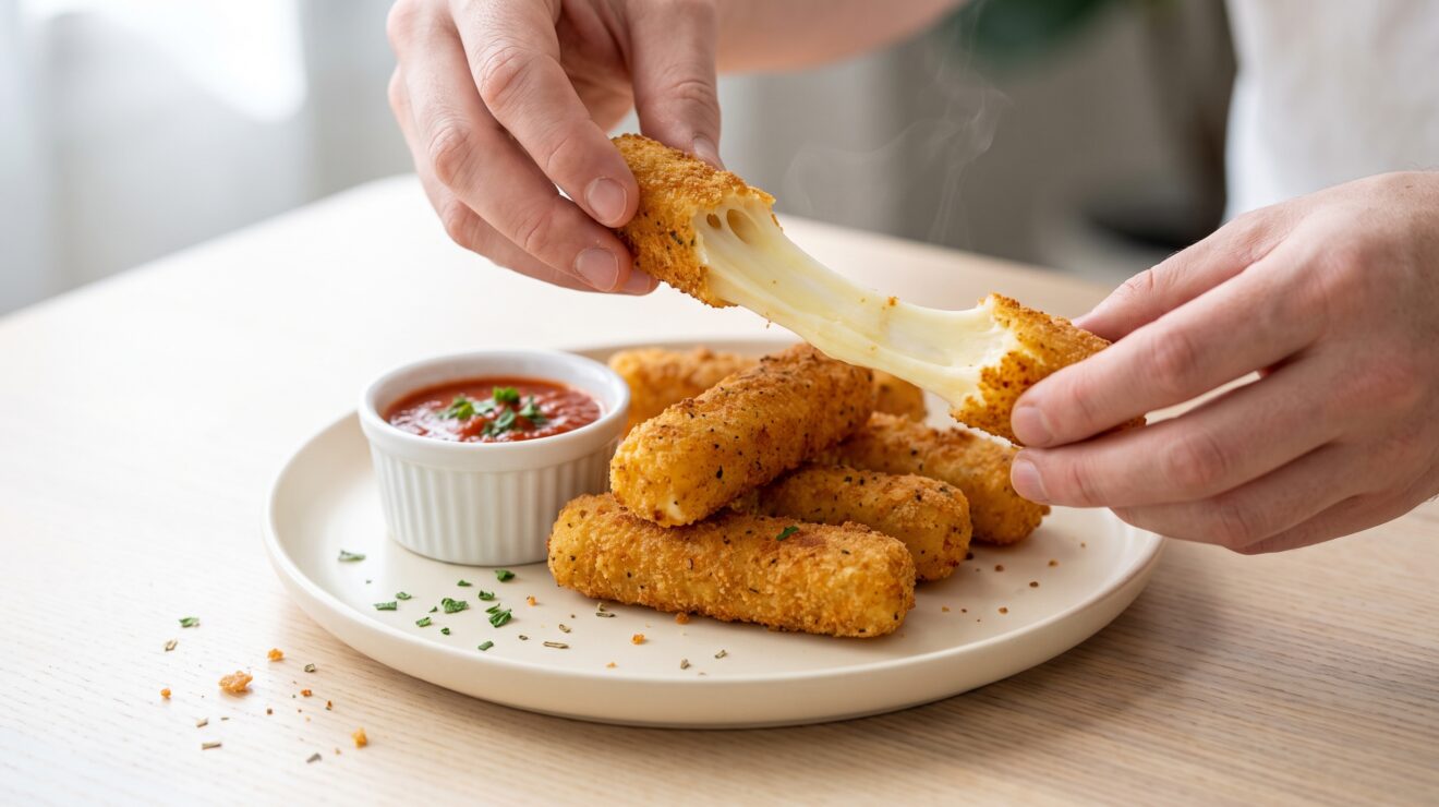 Air Fryer Mozzarella Sticks