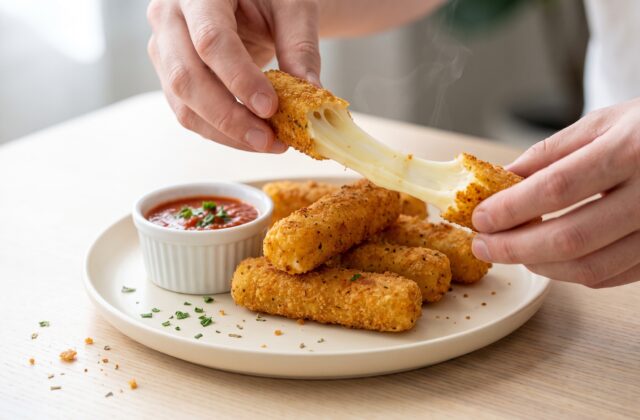 Air Fryer Mozzarella Sticks