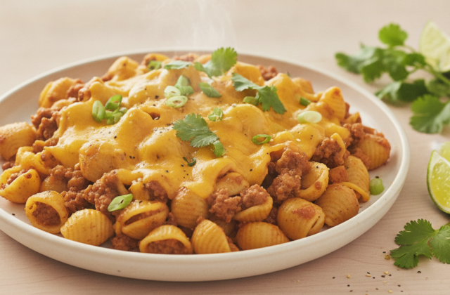 One-Pot Beef Taco Pasta